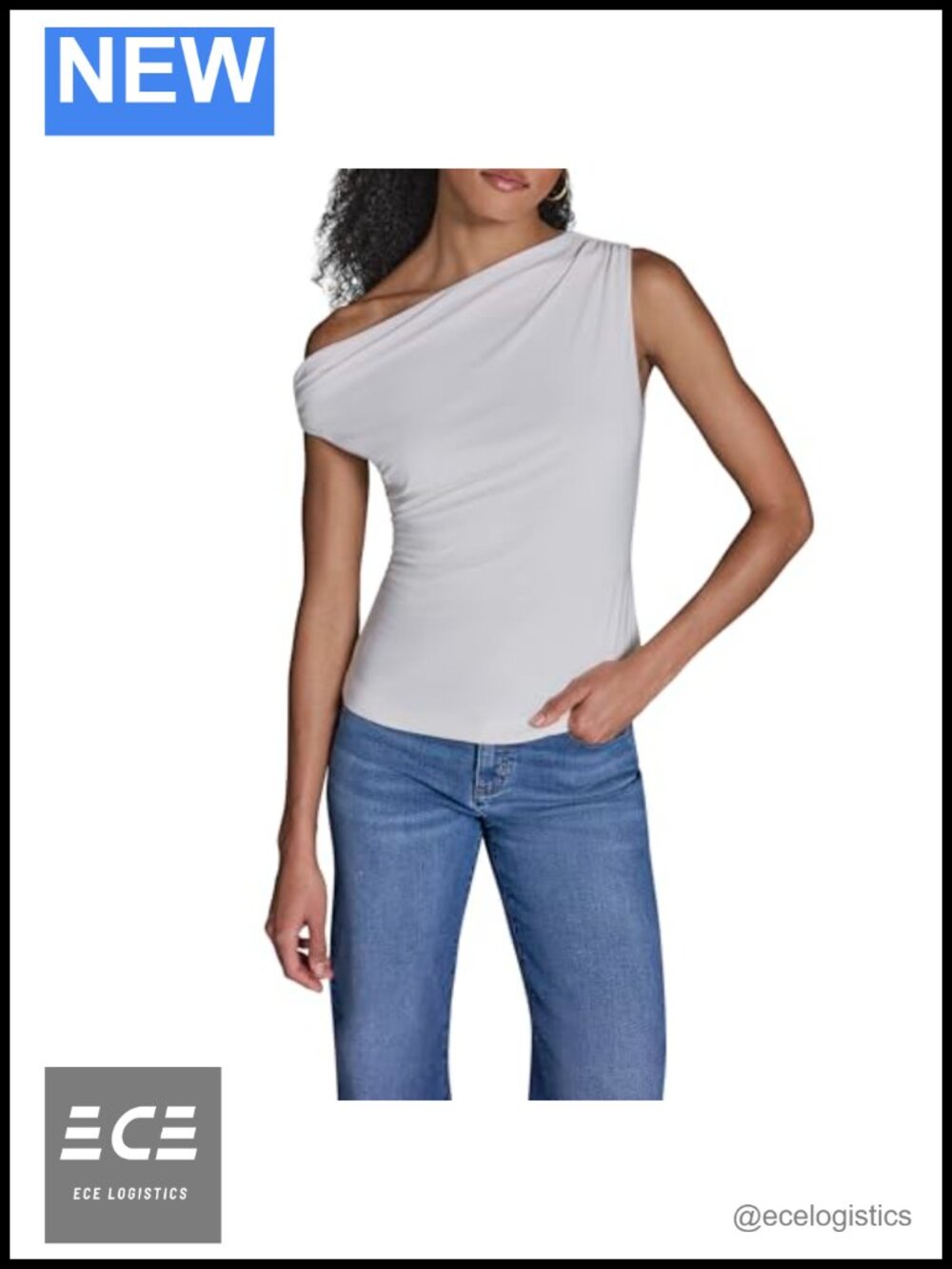 Knit Ruched Boatneck Sleeveless Pullover Top Fitted Work Blouse